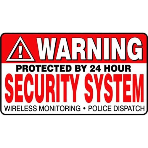 Creative Car Safety System Warning Auto Sticker PVC Personality Fashion Body Windows Exquisite Decal Waterproof Decoration