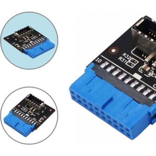 Mini Excellent USB3.0 19Pin to Type-E 20Pin Fast Adapter Plug Play Expansion Card Driver-free for Computer