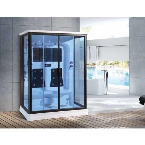 1600X1000X2200mm Bathroom Wall Against Steam Shower Enclosure Mult-Functional Computer Control Wet Sauna Room 7049A