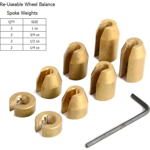 Reusable Motorcycle Wheel Balance Weights For Spoke Wheels BMW Harley Super Moto Vintage metric cruiser wheels