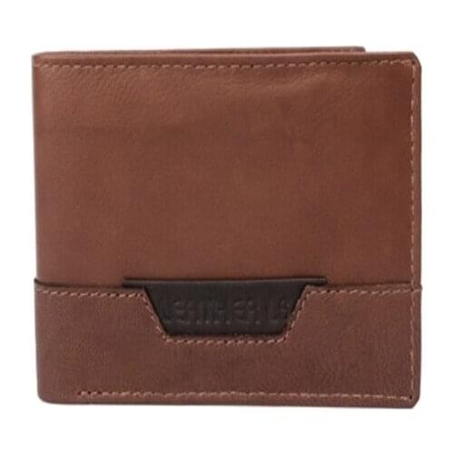 Mens wallet, book type, wallet, card holder, cowhide
