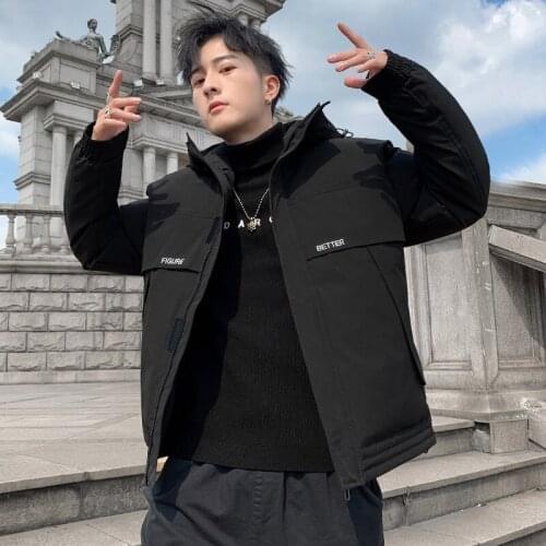 Mens Top Lightweight Short Style 2021 New Trend Handsome Fashion Plus Size Mens Winter Thick Jacket Casual Mens Top 4XL