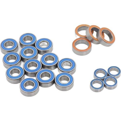 Tamiya RC Ball Bearing Set for all Tamiya TT-01 Chassis variant 20Pcs ABEC-3 Blue Orange Sealed Bearings