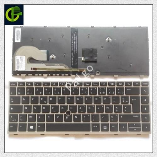 Original French Azerty Backlit keyboard for HP EliteBook 840 G5 / 846 G5 / 745 G5 ZBook 14u G5 G6 L11307-051 HPM17B5 FR