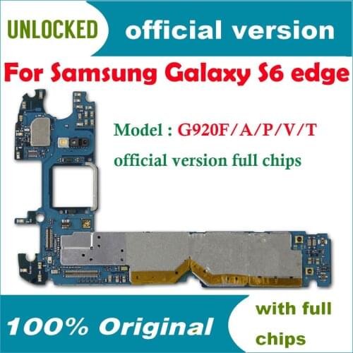Europe Version 32gb for Samsung Galaxy S6 G920F Motherboard,Original Unlocked for Samsung S6 G920F Mainboard,Free Shipping