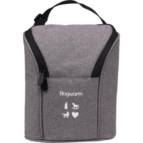 Portable high performance thermal lunch bag cans holder drinks food milk insulated small cooler bag ice pack cool bag with strap