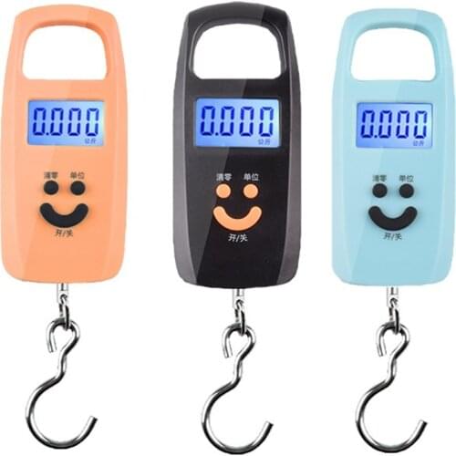 Mini 50Kg/10g Portable LCD Display Luggage Fishing Hook Electronic Weight Digital Scale Pocket Weighing Hanging Scale