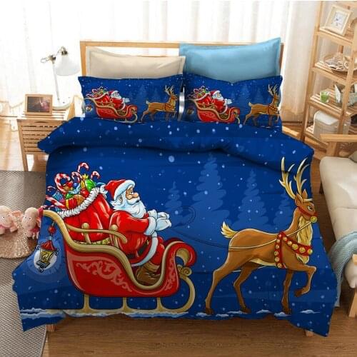 3D Printed Bedding Set Christmas Duvet Cover Festival Bedding Set Cute Bed Set For Winter Bedroom Comforter Set