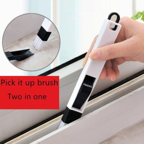 Window Groove Cleaning Brush Door And Window Slot Small Brush Broom Vassoura Poussiere Brosse Garbage Grabber Computer keyboard