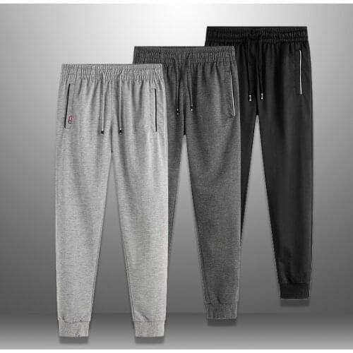 3pcs/lot Solid Sport Pants Men Sweatpants Mens Long Pants Jogger Tracksuit Bottoms Man Trousers Pant Mens Sportswear Size 6XL