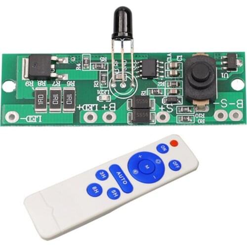 3.2v/3.7v Solar Powered Small Street Light Panel Solar Circuit Board with Remote Control Automatic Power Reduction