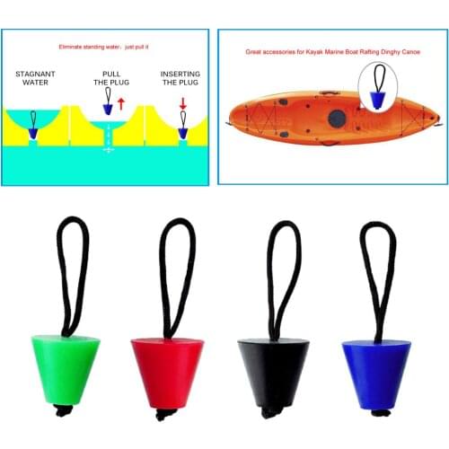 Universal Scupper Plug Stopper Bung Drain Holes Accessories Dinghy Kayak Inflatable Boat Canoe Rowing Marine Boat Cord Rope