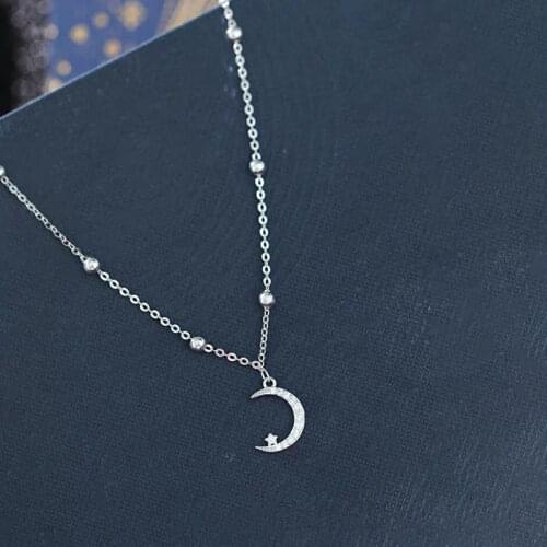 925 Sterling Silver Star And Moon Bracelets Charm Bracelets For Women Wedding Jewelry Accessories Dainty Gift S-B100