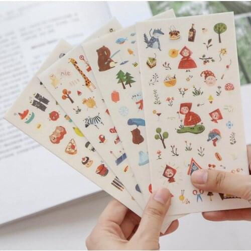 1pcs Cute pvc Transparent Organizer Calendar Diary Book Planner Sticker Scrapbook Decoration Diary Sticker papeleria