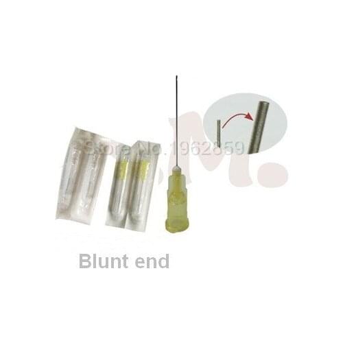 New Single Packing 100pcs 27GA Dental Endo Irrigation Needle Tip Blunt-End Endo Syringes