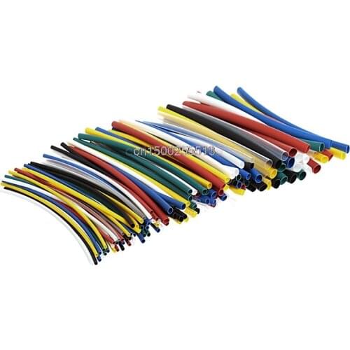 140 Pcs Car Tube Heat Tubing Tubing For Electrical Cable Wrap Polyolefin Sleeve