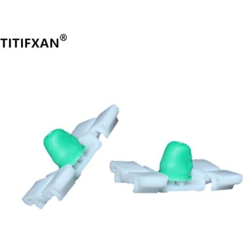 15PCS Auto door decorative plates anti-scratch strip clips for BMW old style X6 X3 X5 trim plastic fasteners