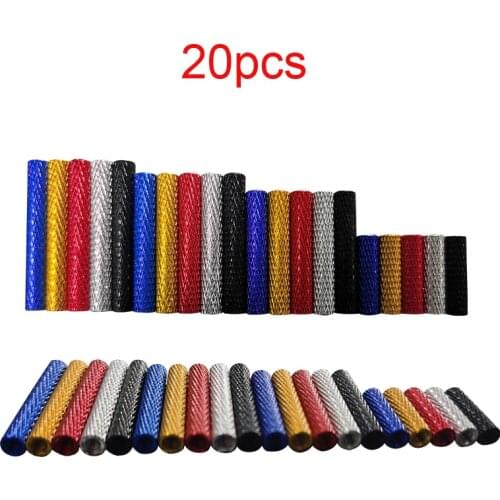 20PCS M3*15/18/20/22/25/28/30/32/35mm Aluminum Column Pillar Knurled Standoff Spacer Stud Fastener for RC FPV Drone Multirotor