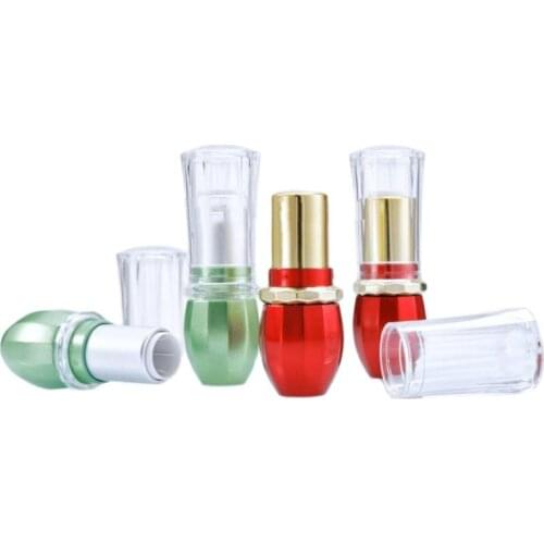 30pcs Lip Balm Container 12.1mm New Arrival Empty Red Green Cosmetic Lip Rouge Storage Tube Makeup Packaging Lipstick Tube