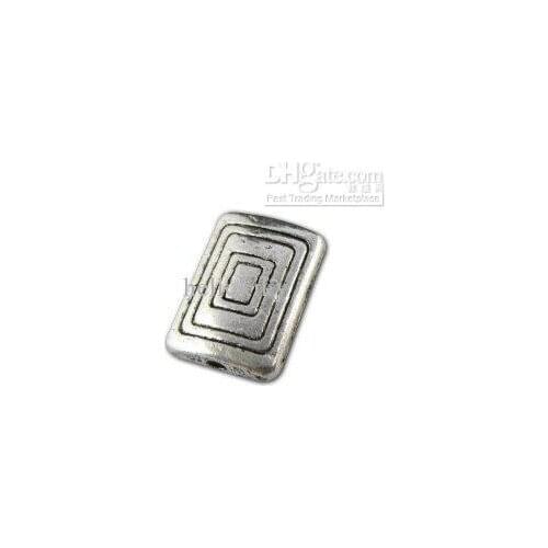 375pcs Tibetan silver Square Spacer Beads A10653