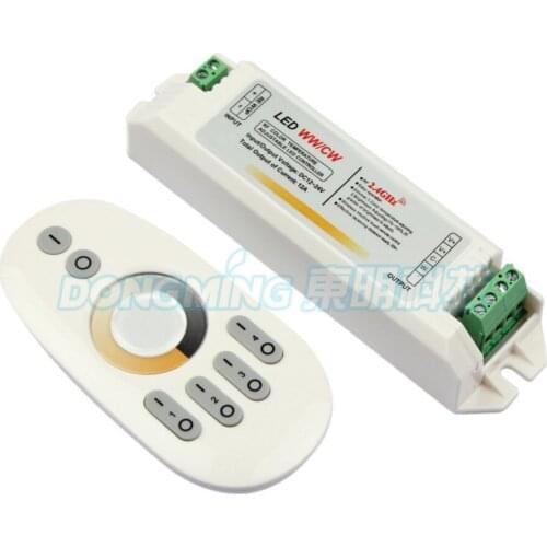 4 zone Touch panel remote control for LED+12V wireless 2.4g temperature color led Controller rf Dimmer For LED light