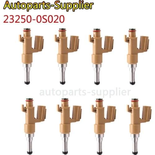 8Pcs 23250-0S020 23209-39165 fuel injector for TOYOTA ASIA Land Cruiser 4.6L 1UR 12~15 Land Cruiser 10~12 Sequoia 08~16 5.7L 3UR
