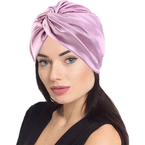 Satin Sleep Cap Silky Night Sleeping Cap Hair Bonnet Hat Silk Feel Night Hair Cover Pleated Hair Wrap for Women Hair Care