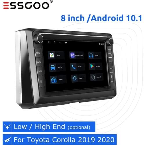 ESSGOO 2 din Car Radio Stereo For Toyota Corolla 2019 2020 Autoradio Android 9.1 Auto GPS Navigation Multimedia Player Bluetooth
