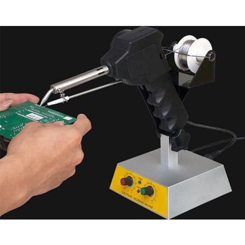 Pedal Soldering Machine Automatic Tin Machine Solder Gun Adjustable Automatically Send Tin Soldering Iron Gun