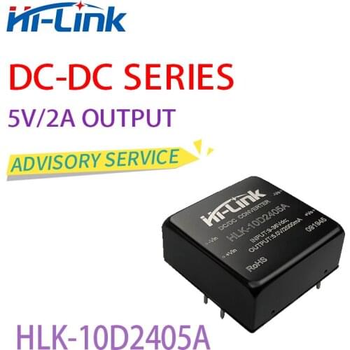 HLK-10D2405A free ship Hi Link 9-36V to 5V 2A 10W DC/DC converter Isolated Step down module for PCB mount 10pcs/lot