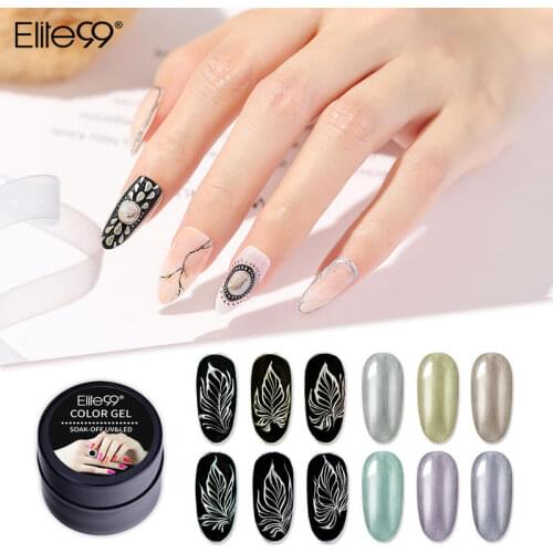 Elite99 5ml Metallic Painting Nail Art Gel Varnish Flowers Drawing Nail Gel Polish DIY Nails Gellak Semi-permanent UV Varnish