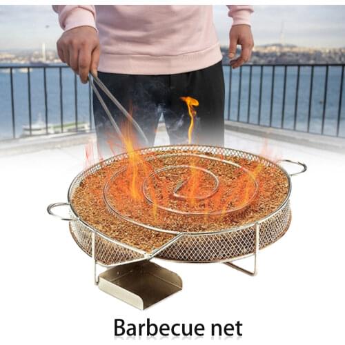 Cold Smoke Generator For BBQ Grill Wood Chip Smoking Box Wood Dust Hot And Cold Smoking Salmon Meat Cooking Stainless Bbq Tools