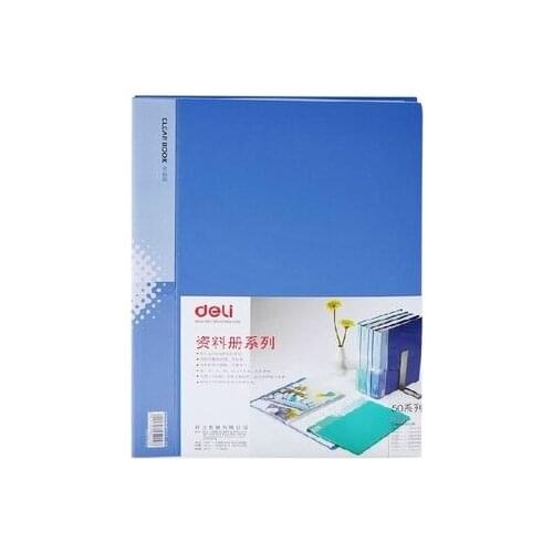 Deli 5010 information booklet A4 10 Pocket interlays clip anti-static underpaper belt
