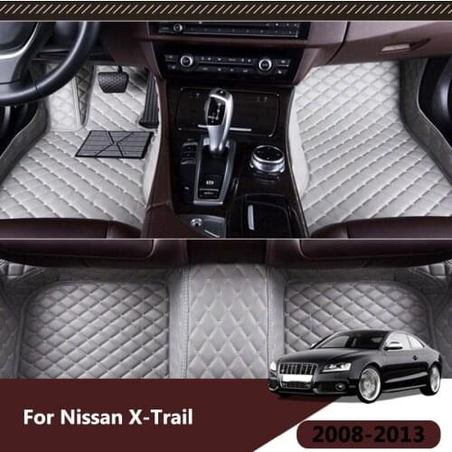 Custom Carpets Auto Interior Leather Accessories Car Floor Mats For Nissan X-Trail T31 2008 2009 2010 2011 2012 2013 Xtrail