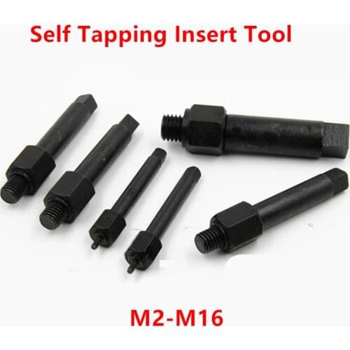 M2 M2.5 M3 M4 M5 M6 M8 M10 M12 M14 M16 Thread repair Manual Self Tapping Insert Tool, Screw Bushing Tool, Install Tool