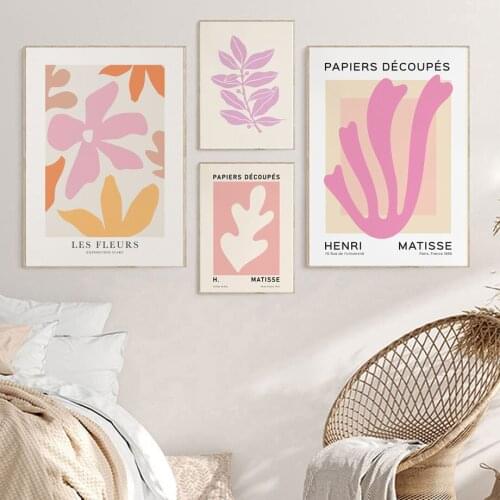 Matisse Veracruz Sun Coral Plant Abstract Wall Art Canvas Painting Posters And Prints Living Room Modern Nordic Style Decoration