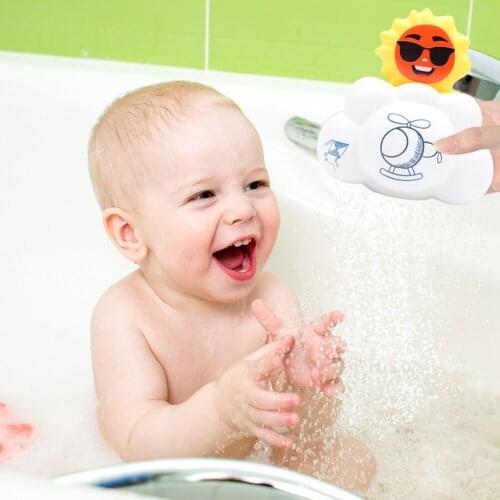 Cartoon Baby Bath Toy Automatic Floating Clockwork Spray Water Shower Toy Bathroom Accessories Early Education Toys Kids Toys