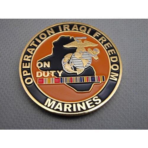 Low price make own coin cheap marine corps challenge coin high quality custom personalized coins hot sales metal coins FH810289