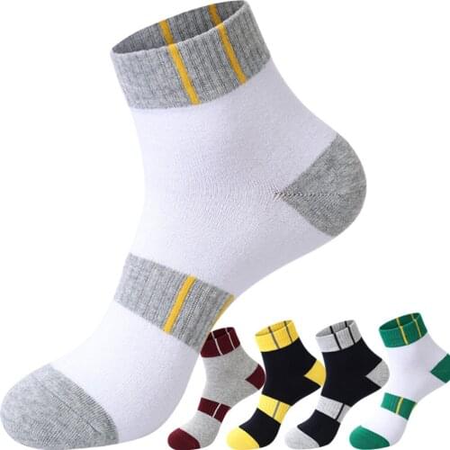 New Men Casual Socks Soft Breathable Cotton Ankle Socks Sports Socks Short Mens Socks Boy Comfortable Breathable Tube Sock