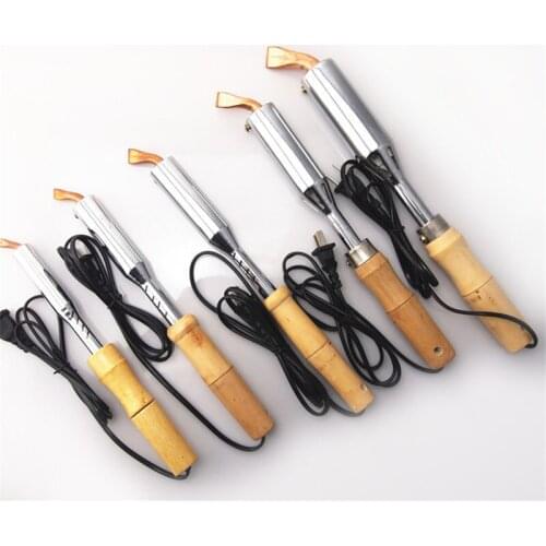 Brand New AC 220V 200W Electric Solder Soldering Iron Heavy Chisel Point Tip Wood Handle Repair Tool