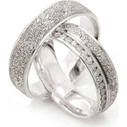 Couple Wedding Ring Sterling Silver 925 Woman And Man Luxury Jewelry Bands Fashion Engagement Anniversary Ancient Greek Model