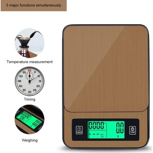 Portable 1kg/0.1g Coffee Scale With Timer Electronic Digital Kitchen Scale High Precision LCD Electronic Scales