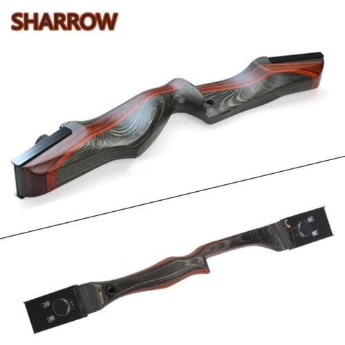 Archery 17inch Bow Riser Recurve Bow Spare Riser Right Hand Wooden Bow Handle for Outdoor Hunting Shooting Accessories