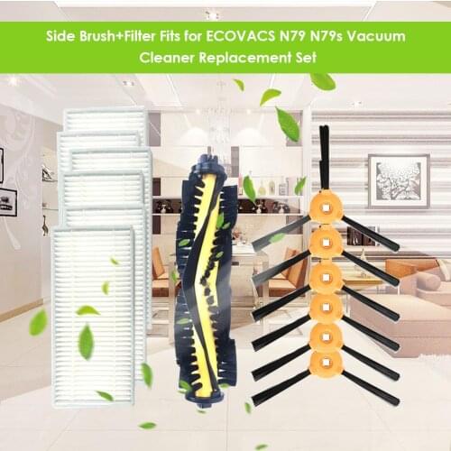 Brush+Filter Fits for ECOVACS N79 N79s Vacuum Cleaner Replacement Accessories High Quality Plastic Durable and Repeatable