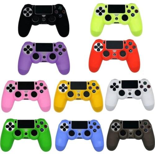 Silicone Protective Skin Cover Case For Ps4 Controller Sony Playstation For Ps4 Controllers 4 Gamepad Joystick