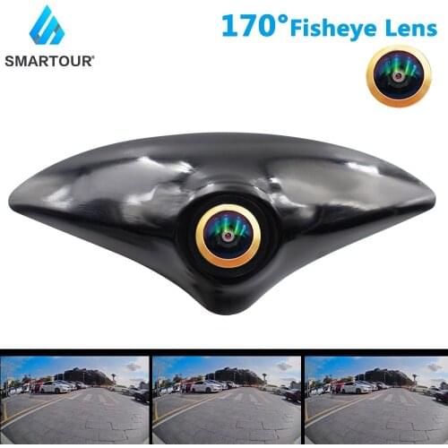 Smartour 180 degree fisheye Car Front View Vehicle Logo Golden edge Camera for Mazda CX-5 Brand Mark Camera CVBS wide angle