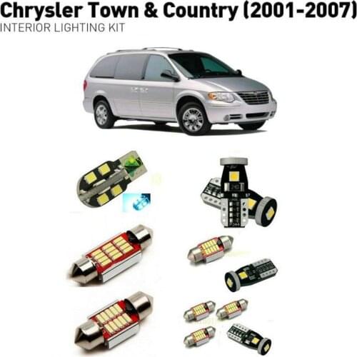 Led interior lights For Chrysler town country 2001-2007 14pc Led Lights For Cars lighting kit automotive bulbs Canbus