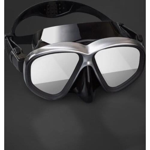 RTAAN swimming snorkeling mirror silver coated lens nose protection integrated anti choking water cover diving equipment