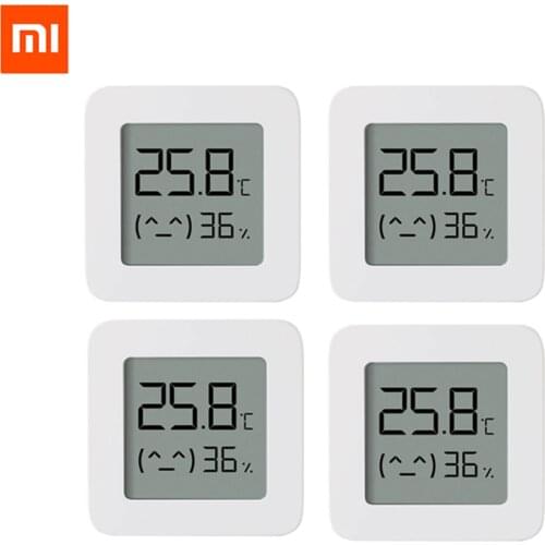 100% Original XIAOMI Mijia Bluetooth Thermometer2 Wireless Electric Digital Hygrometer Thermometer For Smart Home Work Mijia APP