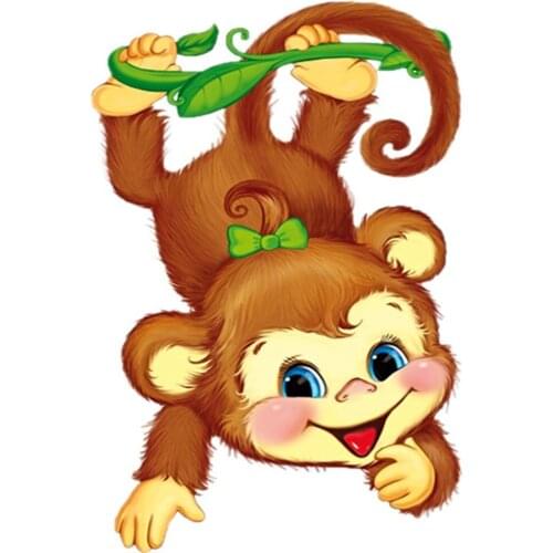 5D diamond painting full diamond new cartoon upside down monkey mosaic embroidery decoration home decoration